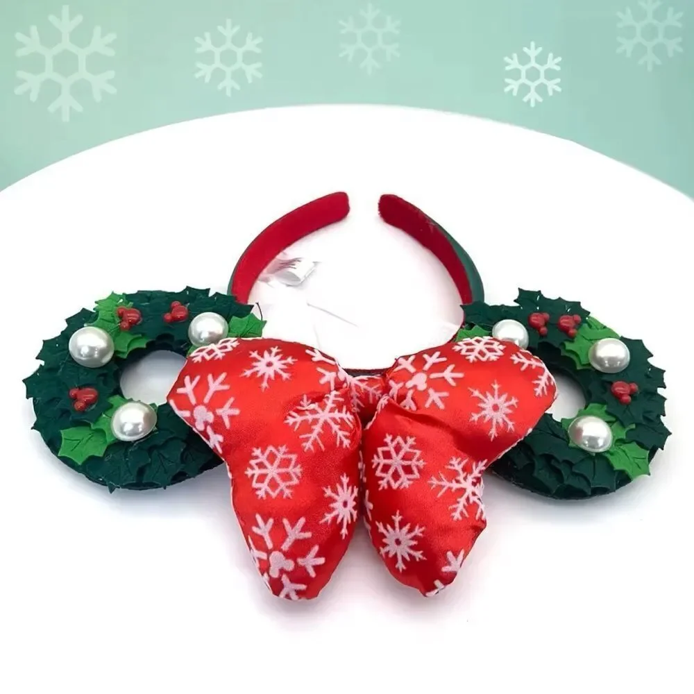 Disney Christmas Mickey mouse wreath ear/ headband
